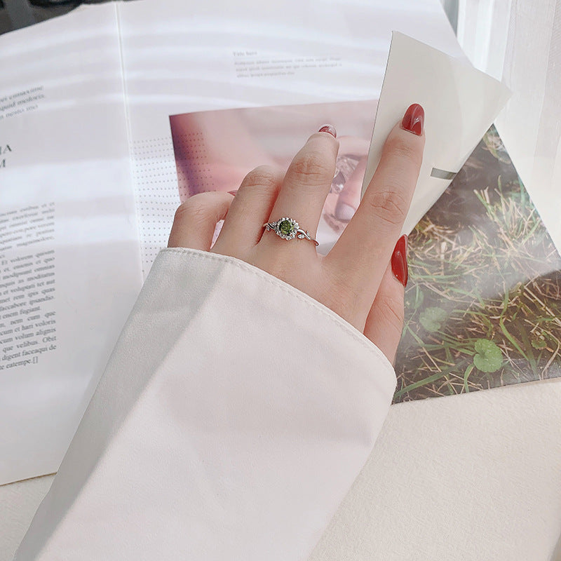 【R15 Sunflower】 925 Sterling Silver Moissanite Rings - MOTEMCO