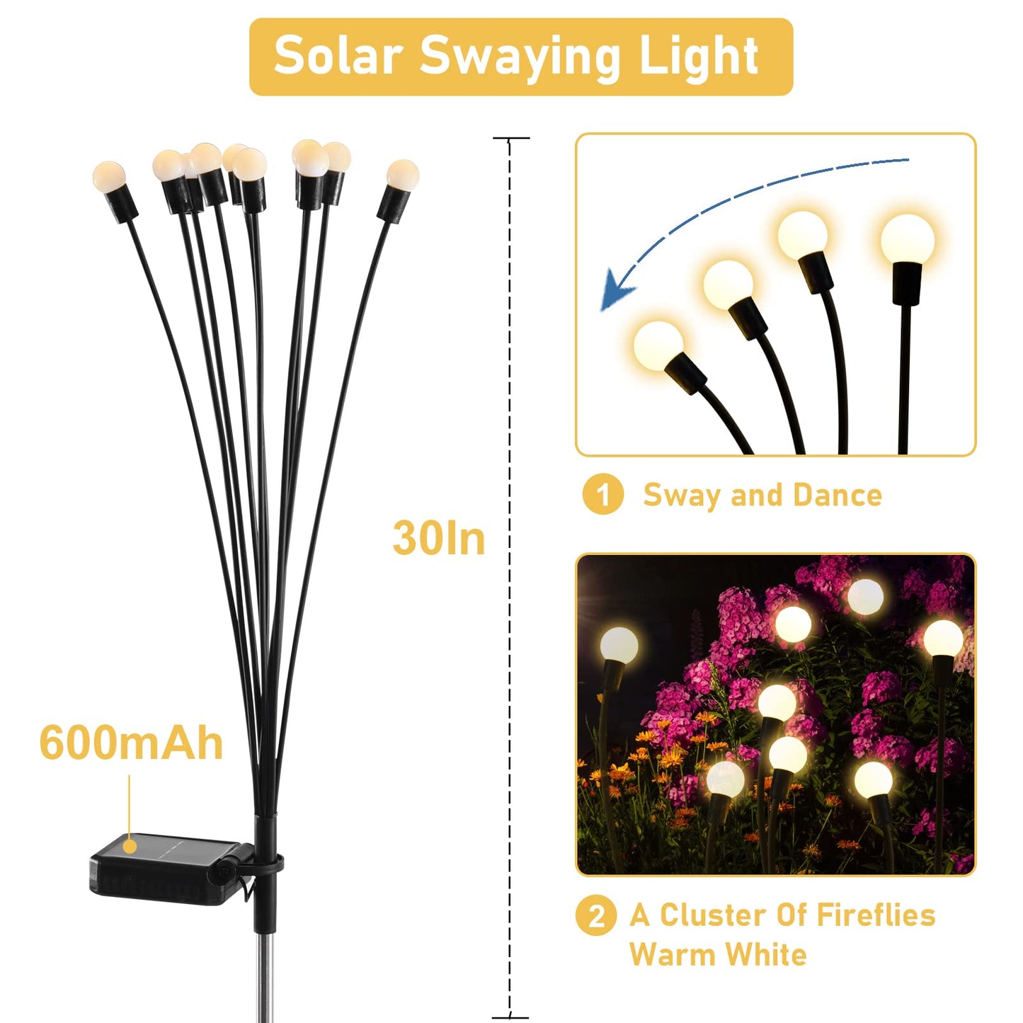 Up to 60% OFF🔥IP65 Waterproof Solar Powered Firefly Light - MOTEMCO
