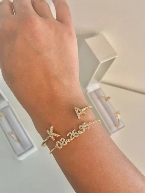 CZ CUSTOM DATE BRACELET