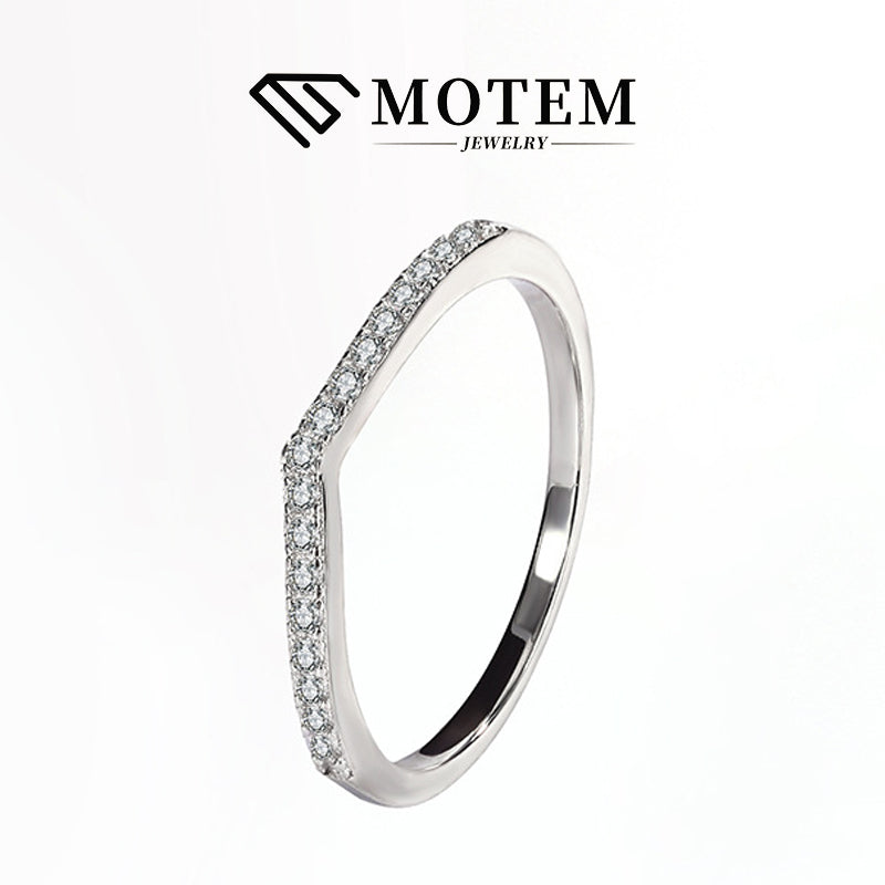 【R11】 925 Sterling Silver Moissanite Rings - MOTEMCO