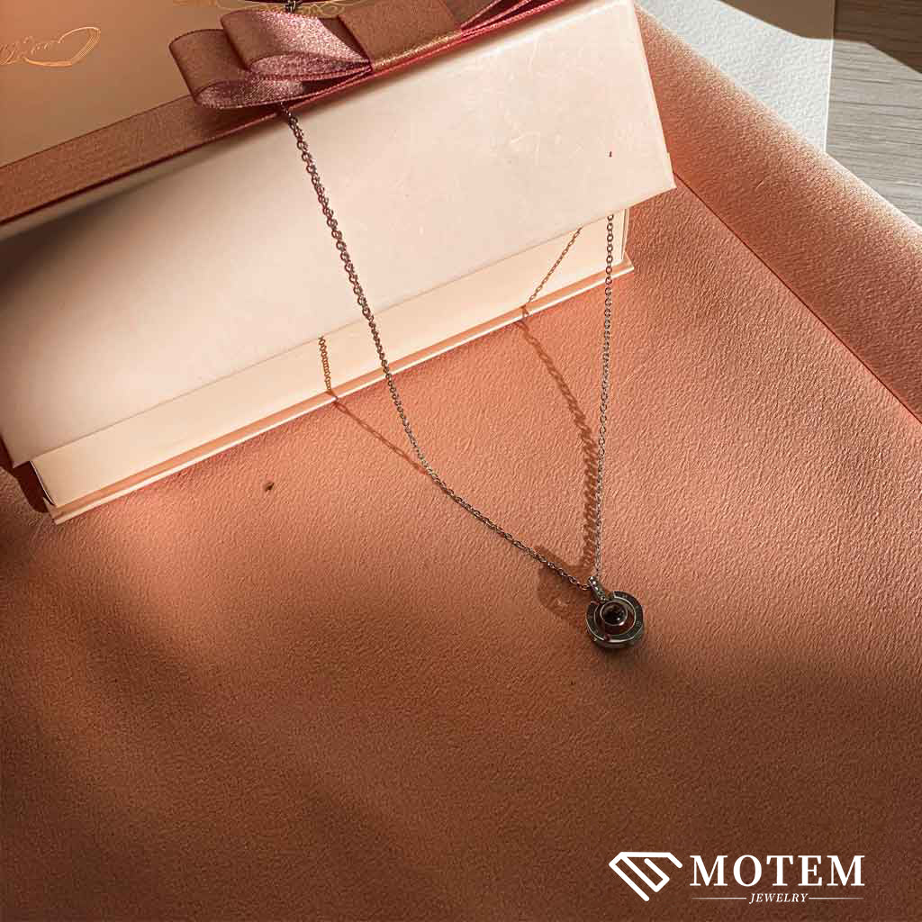 16 Mini Roses Jewelry Box with Love Necklace Set