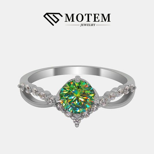 【R9】 925 Sterling Silver Moissanite Rings - MOTEMCO