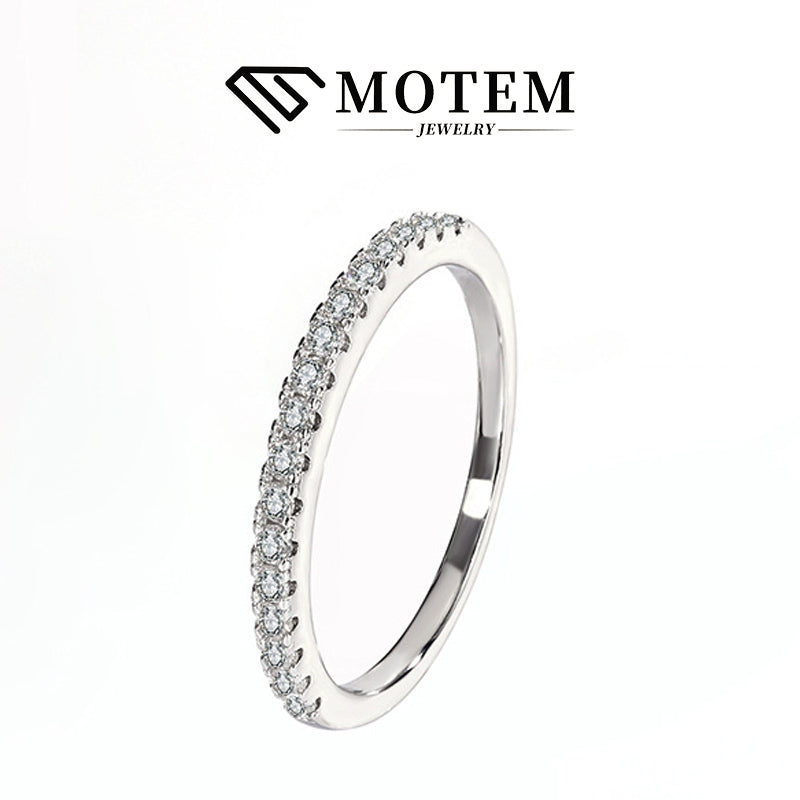 【R11】 925 Sterling Silver Moissanite Rings - MOTEMCO