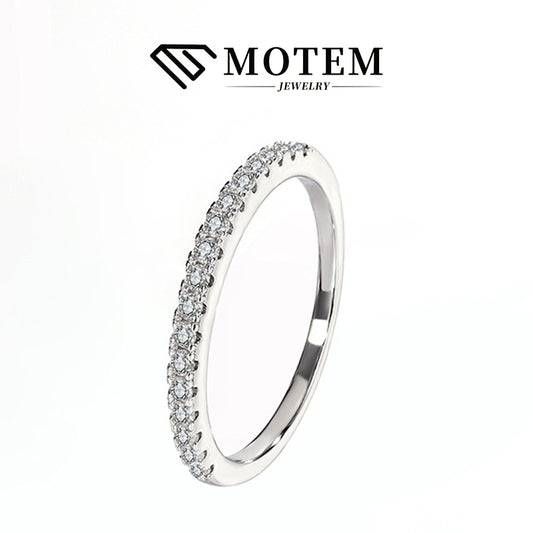 【R11】 925 Sterling Silver Moissanite Rings - MOTEMCO