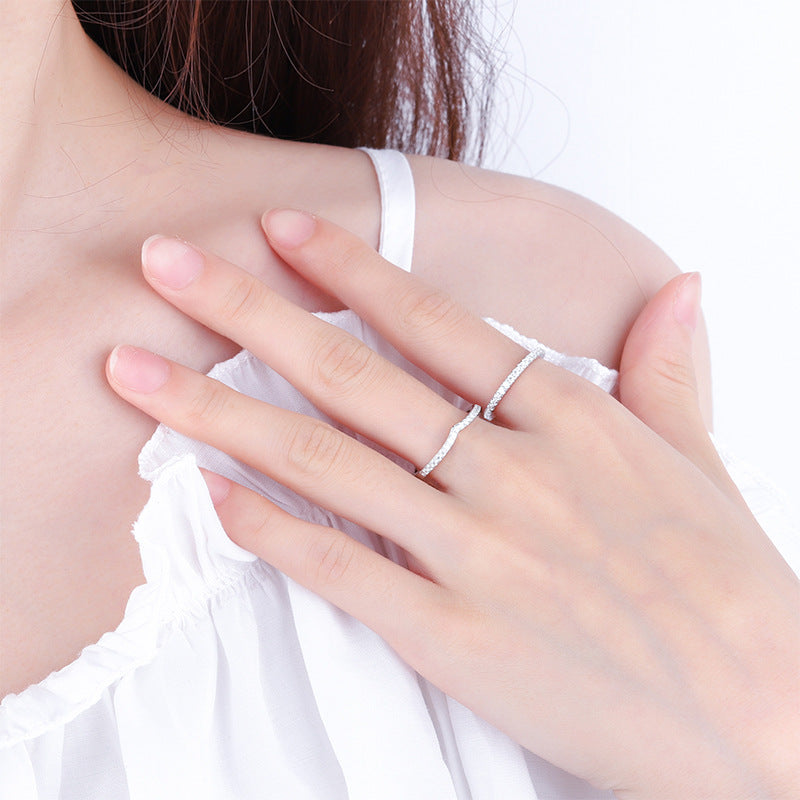 【R11】 925 Sterling Silver Moissanite Rings - MOTEMCO
