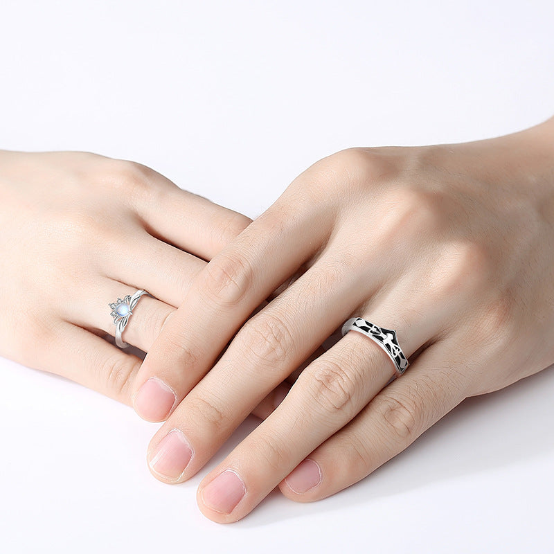 【Rapunzel & Flynn】 925 Sterling Silver Matching Couple Ring