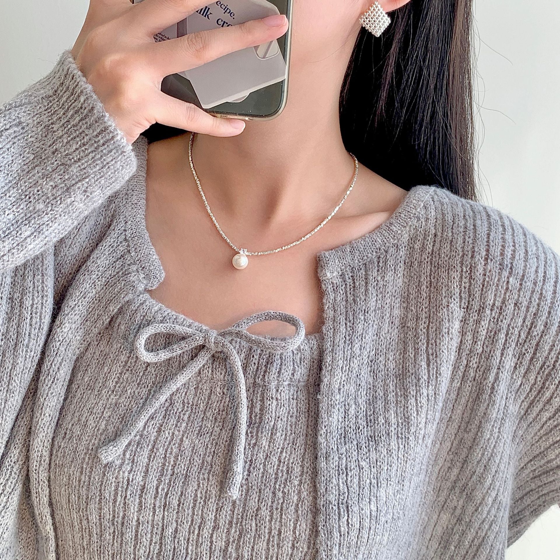 【SilverN12】 925 Sterling Silver Necklace - MOTEMCO