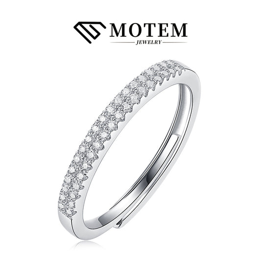 【R16】 925 Sterling Silver Moissanite Rings - MOTEMCO